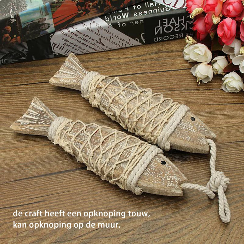 Natural Wood Fish Wall Decoration