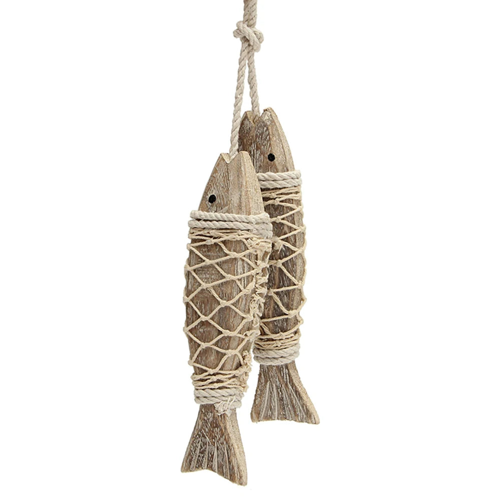 Natural Wood Fish Wall Decoration