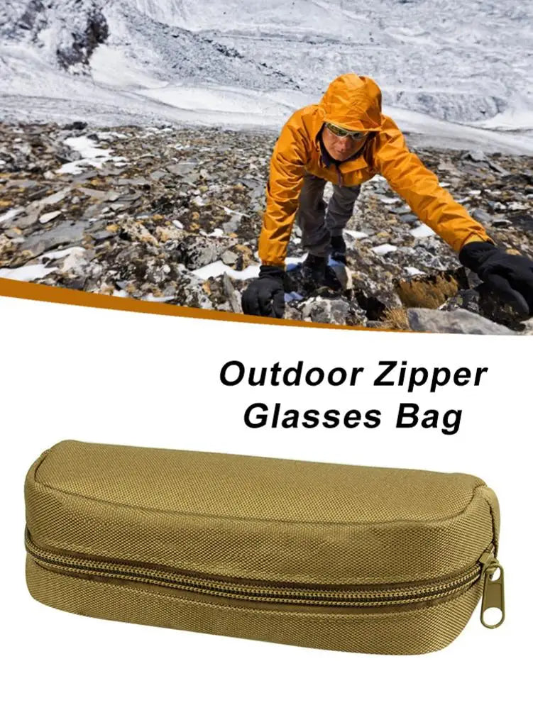 Outdoor Zippered Portable Glasses Bag