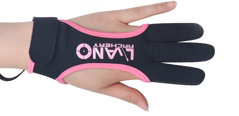 1pc Archery Three-Finger Gloves