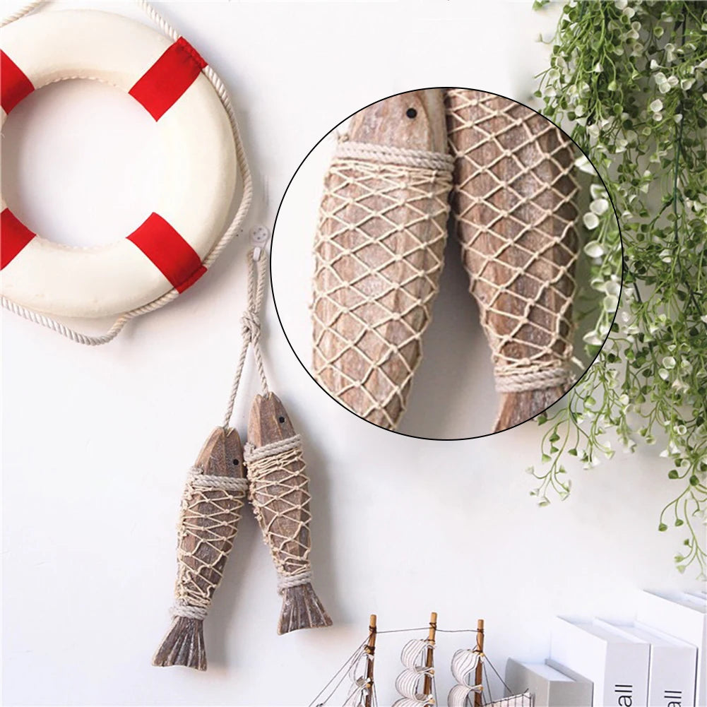 Natural Wood Fish Wall Decoration