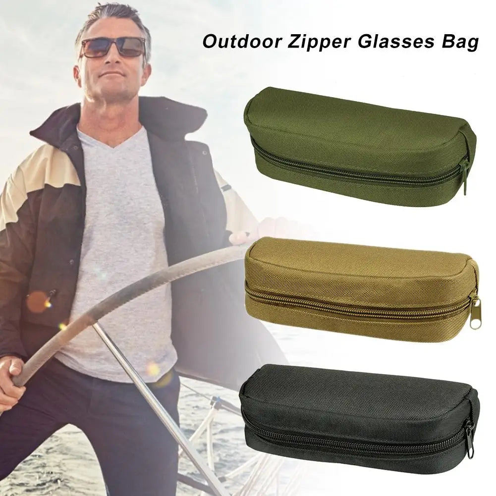 Outdoor Zippered Portable Glasses Bag