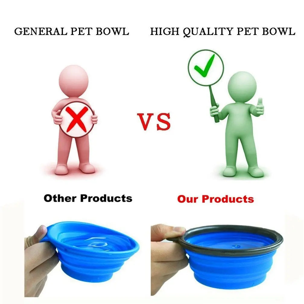 1PC Folding Silicone Dog Bowl