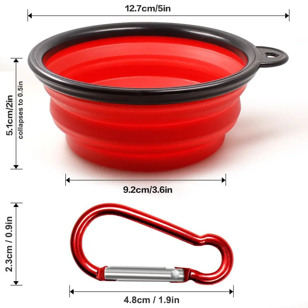 1PC Folding Silicone Dog Bowl