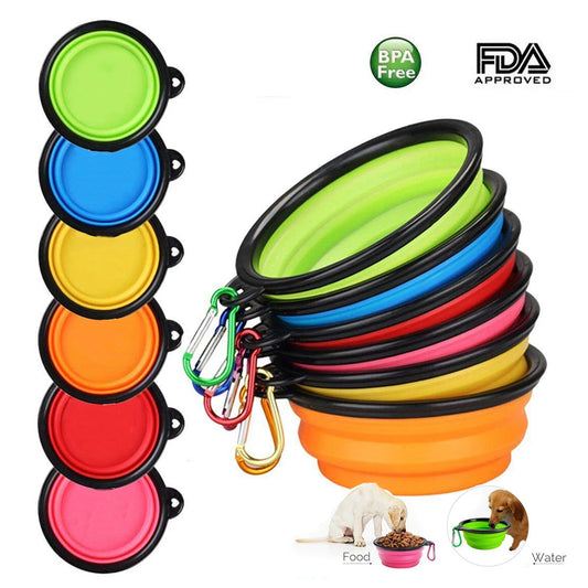 1PC Folding Silicone Dog Bowl