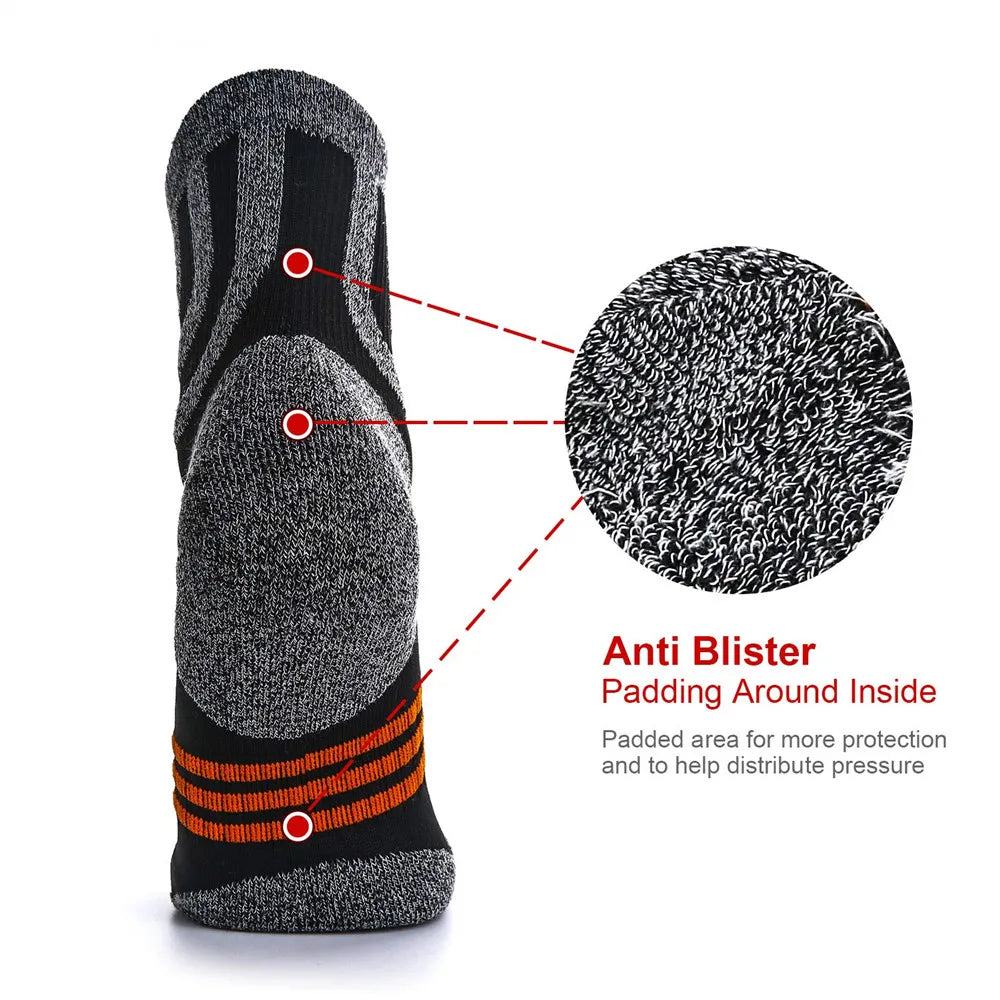 2/3/4/5 Paris  Men Anti Blister Winter Terry Socks