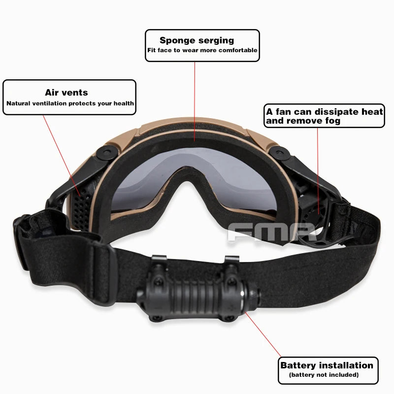 New FMA Airsoft SI-Ballistic Goggles