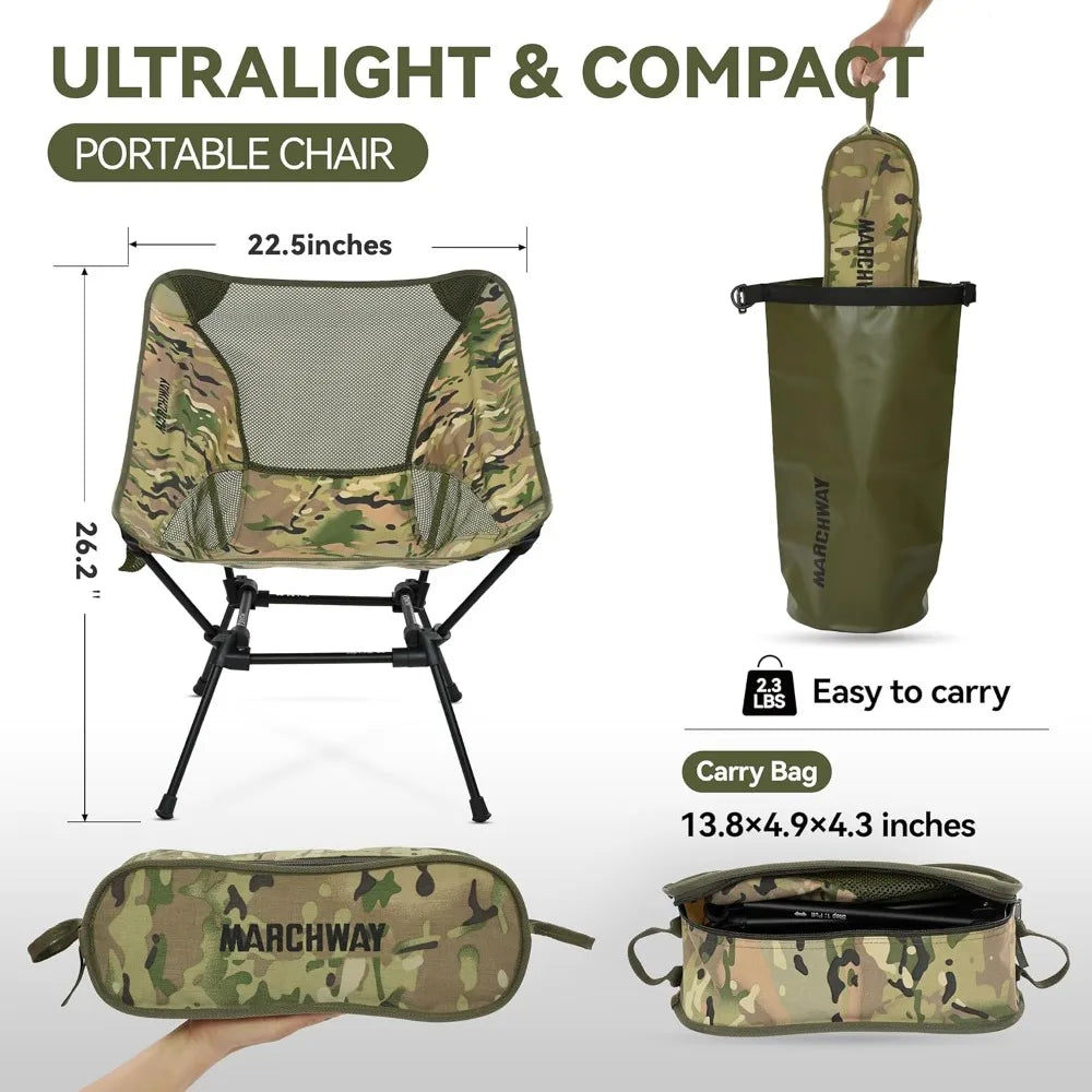 MARCHWAY Ultralight Folding Camping Chair