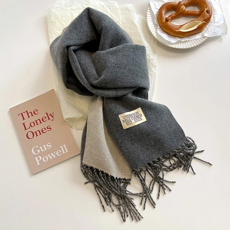 Solid Cashmere Warm Scarf