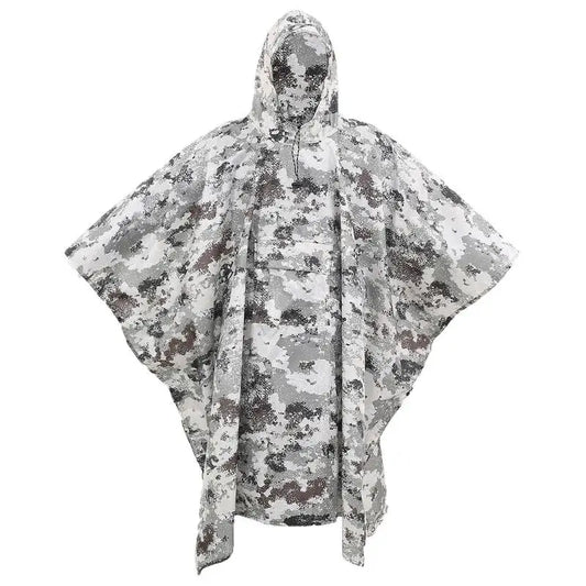 Outdoor Camping Raincoat Poncho Waterproof Long Raincoat Thickened Women Men Rain Coat Hooded For Outdoor Hiking Travel Climbing