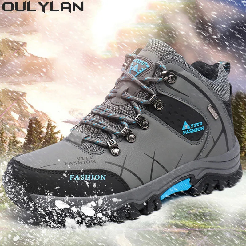 Oulylan Climbing Shoes Sports Plush and Thick Insulation