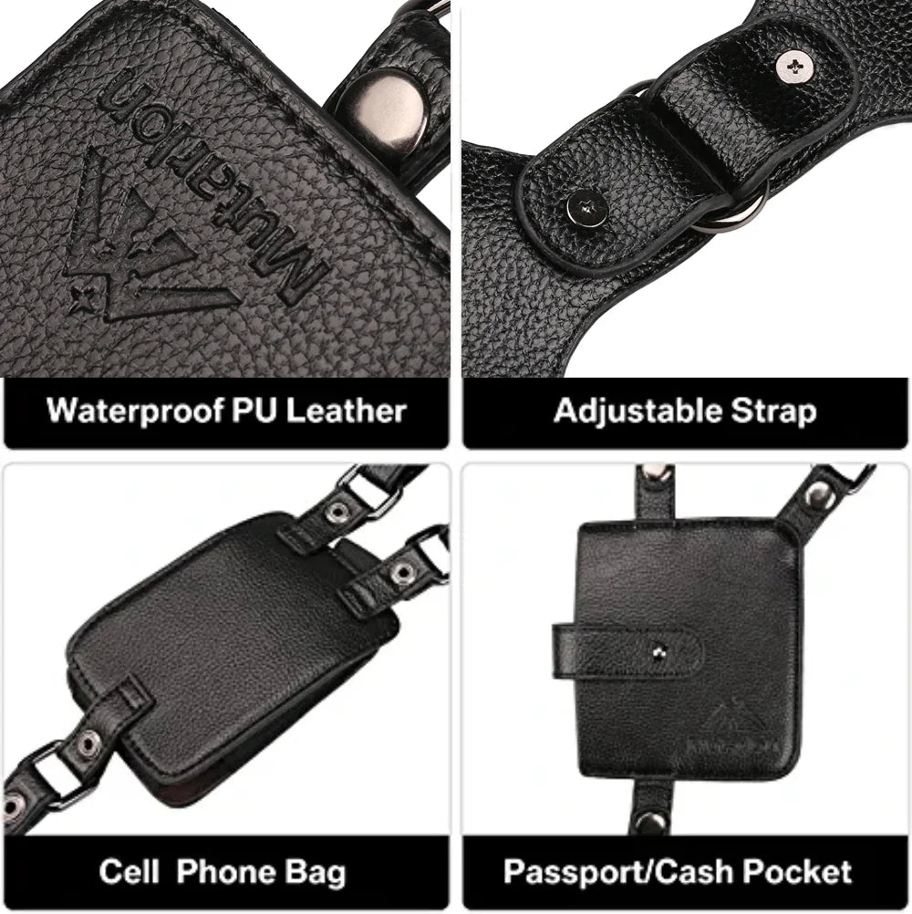 Hidden Shoulder Bags Hunting Holsters Double Shoulder Pocket Pouches