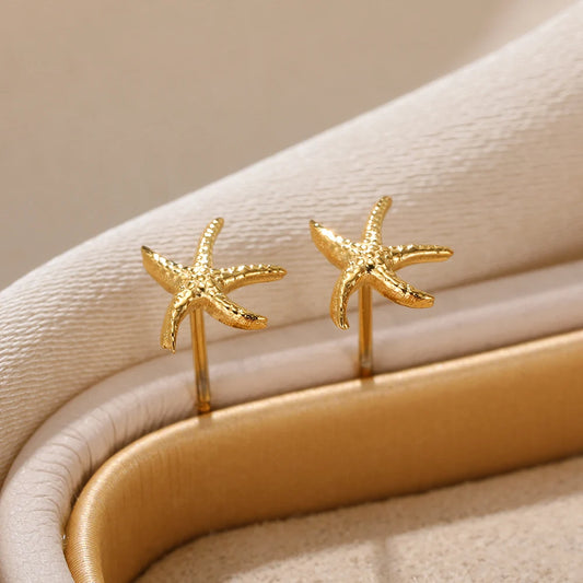 Little Star Fish Stud Earrings