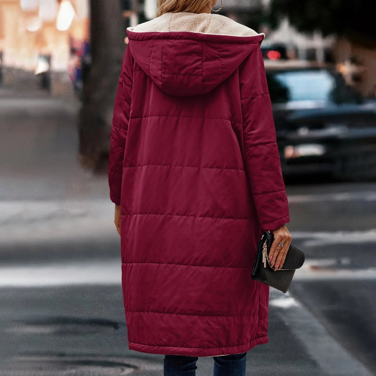 Women Outdoors Long Wind Coat