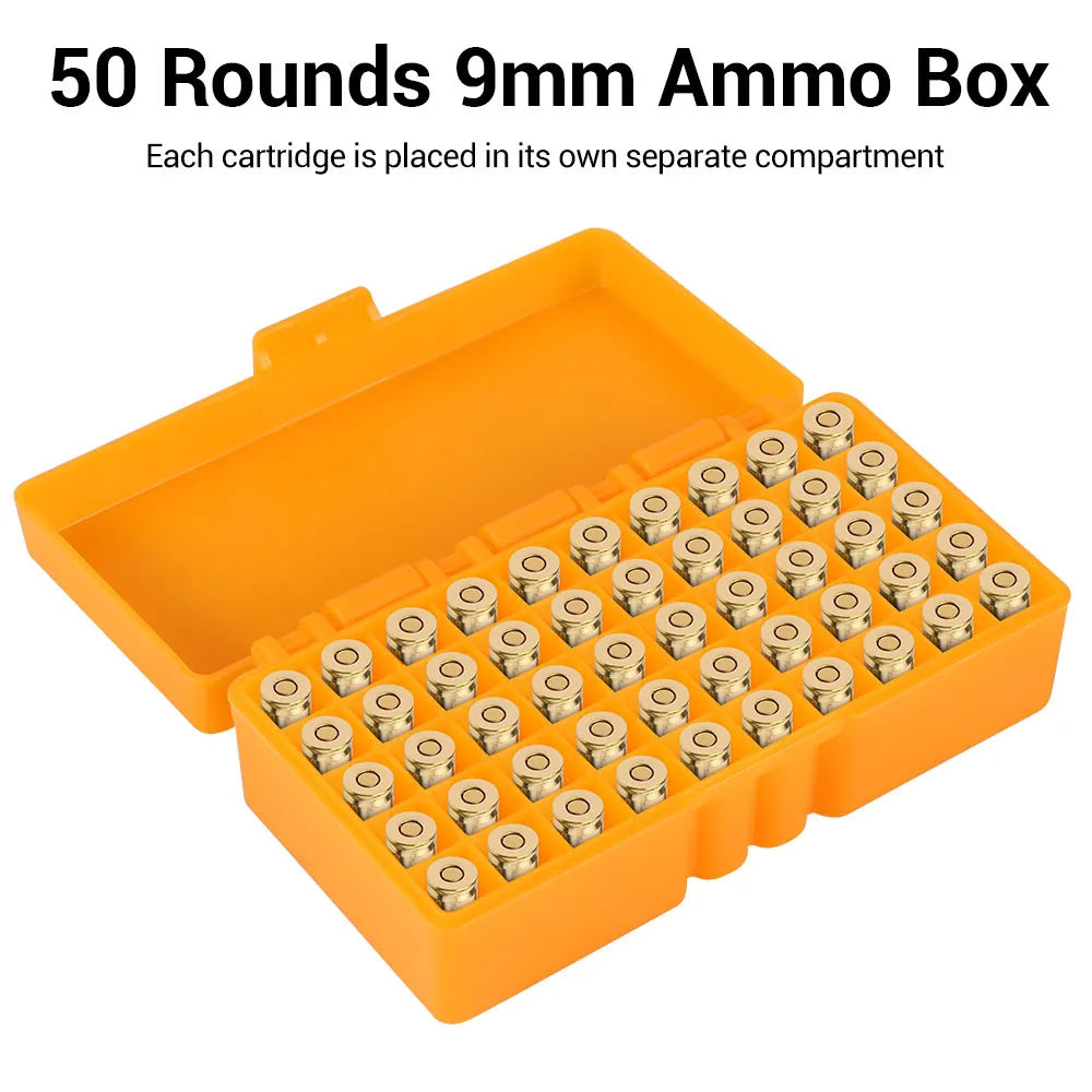 50 Rounds Tactical Ammo Box 9mm