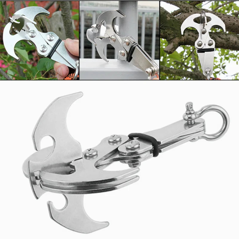 Folding Grappling Hook/ Multifunctional Stainless Steel Survival Outdoor Climbing Claw