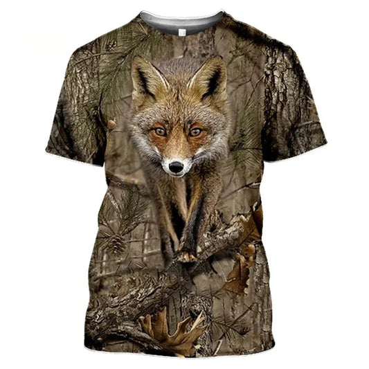 3D Camo Hunting Themed T-shirt