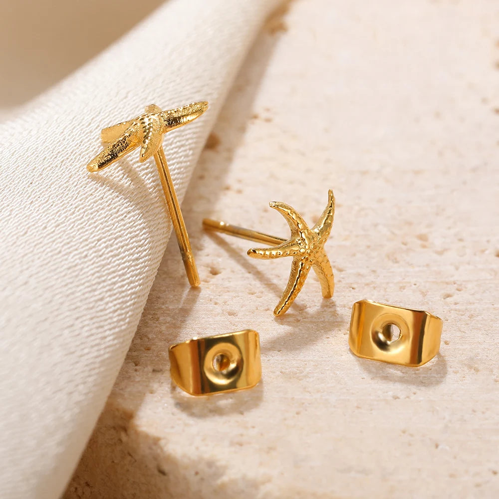 Little Star Fish Stud Earrings