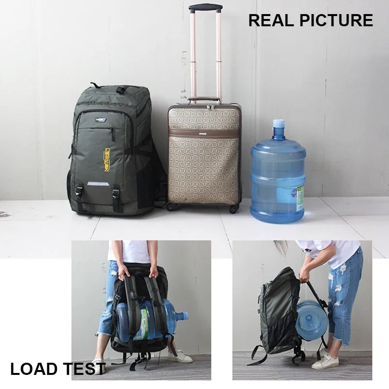 80L 50L Outdoor Backpack Men's Women's Travel Bag