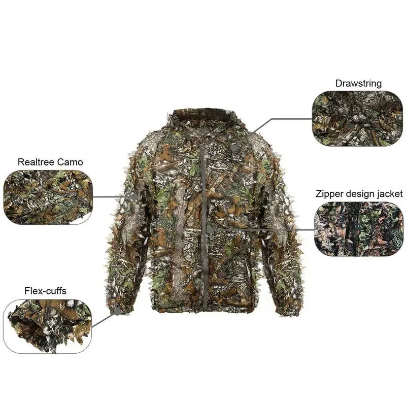 Camouflage Suit Leaf Lightweight Two-piece