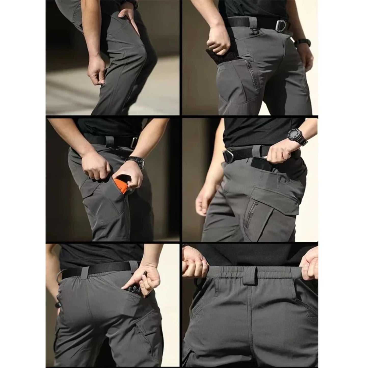 New Men's Spring Autumn Fall Cargo Tactical Quick Dry Pants