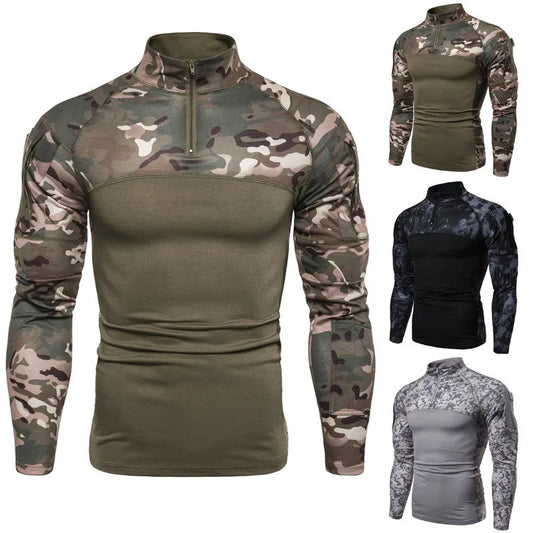 Oulylan Men's Camouflage Tactical Shirt