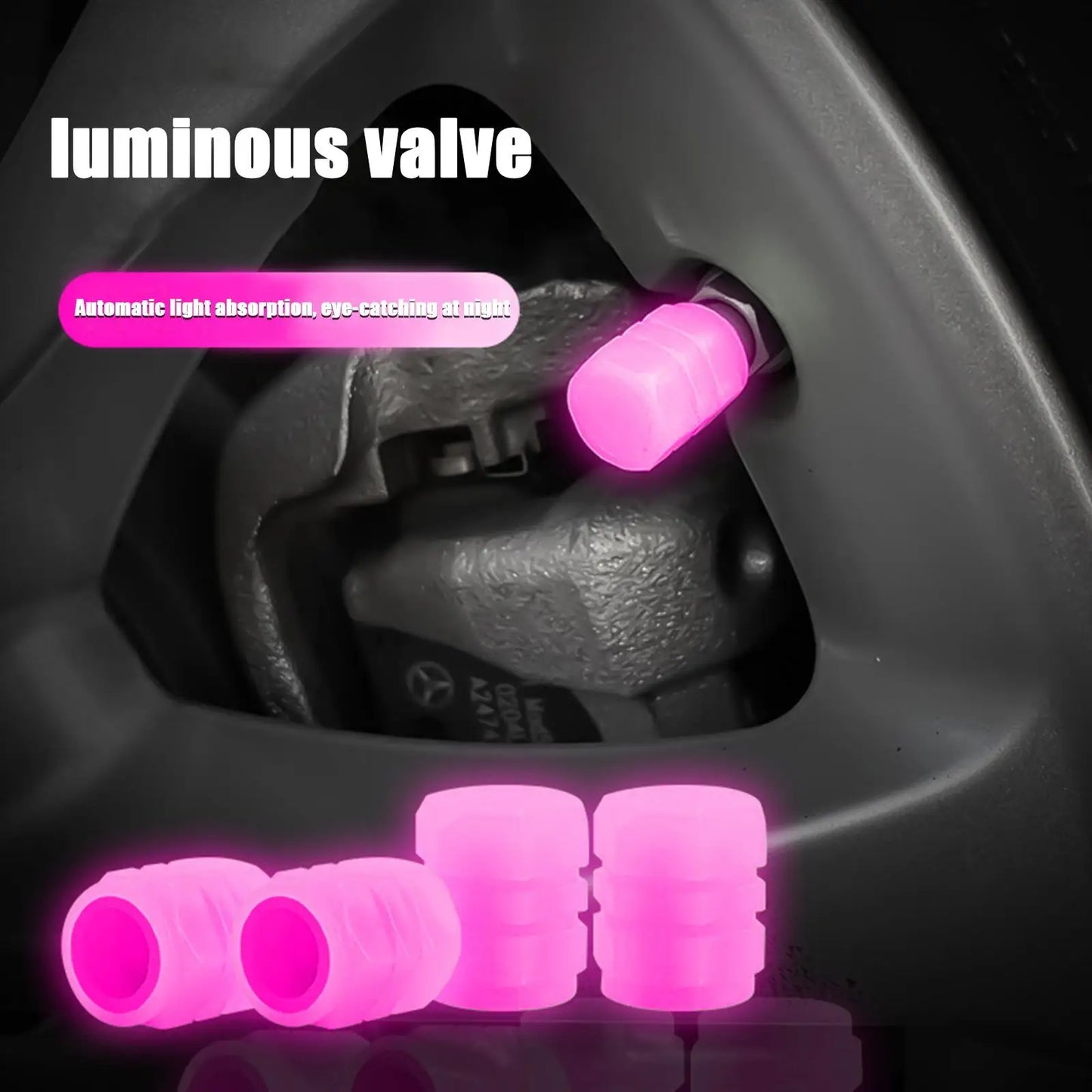 Valve Caps Self-luminous Silicone Sleeves