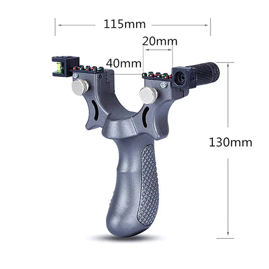 Hunting Slingshot with Laser Aiming Rubber Band