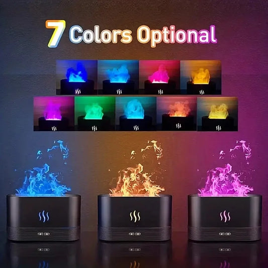 Creative Simulation Flame Humidifier Aromatherapy Machine