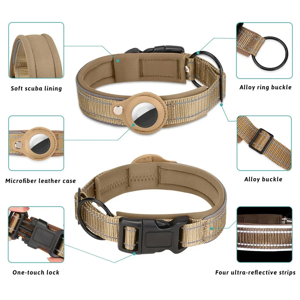 Anti-Lost Dog Collar Waterproof Airtag Protective Case