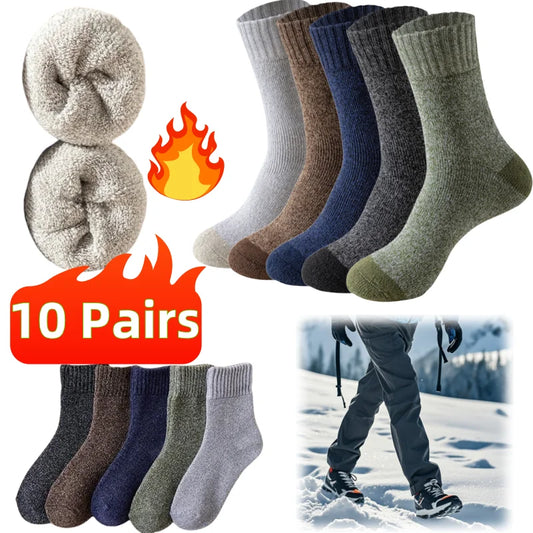 5/10 Pairs of Men's Wool Socks