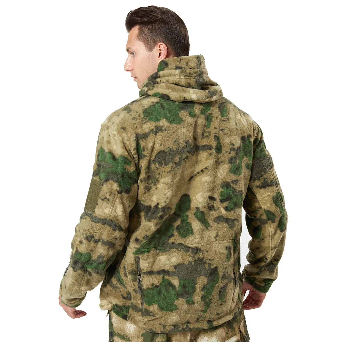 Fleece Hooded Camouflage Jacket