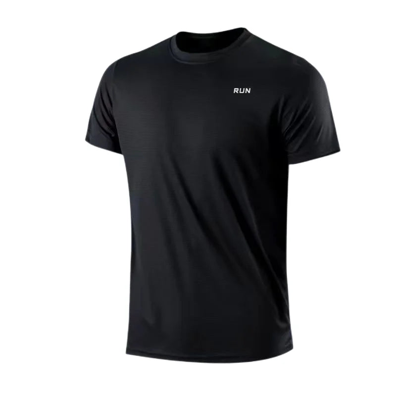 Men's Quick Dry Short Sleeve Moisture Wicking Round Neck T-Shirt