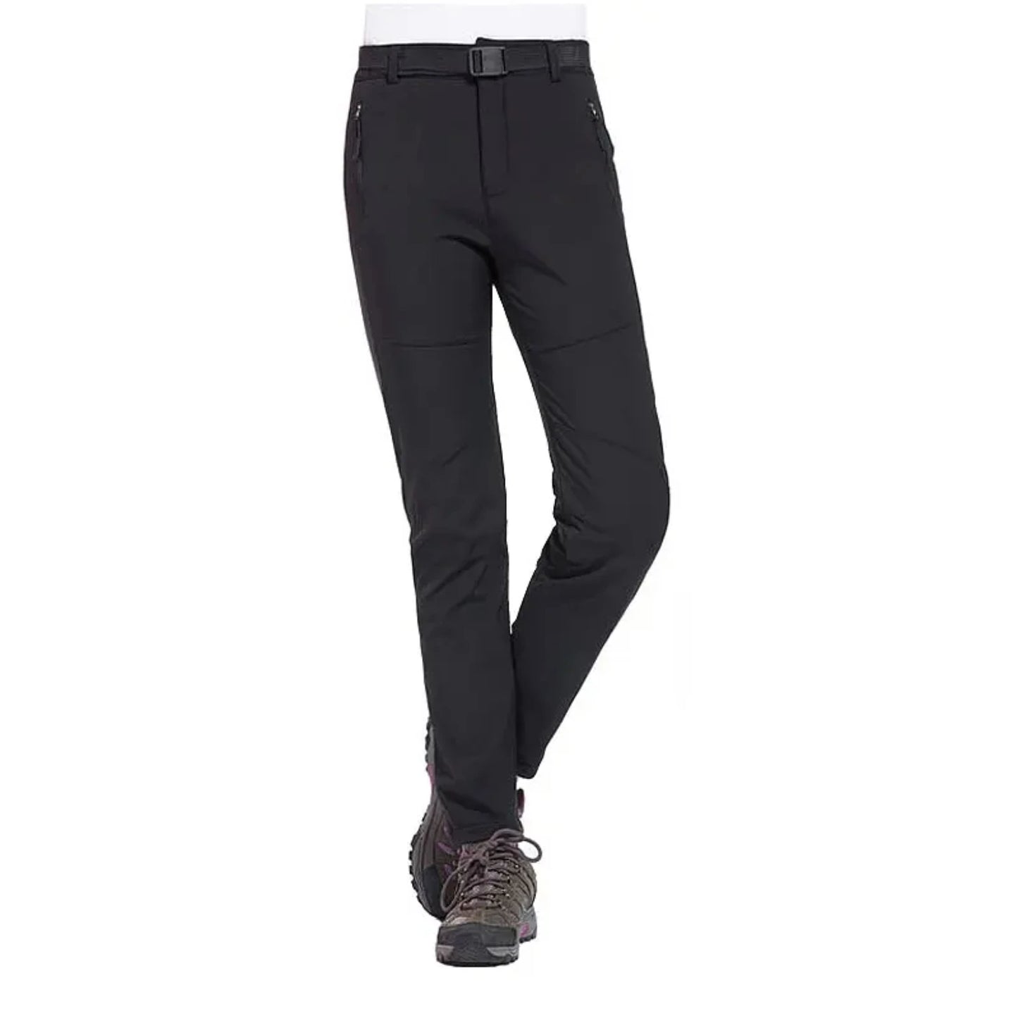 New Fleece Women's Pants Winter Warm Waterproof Outdoor Soft Shell Pants