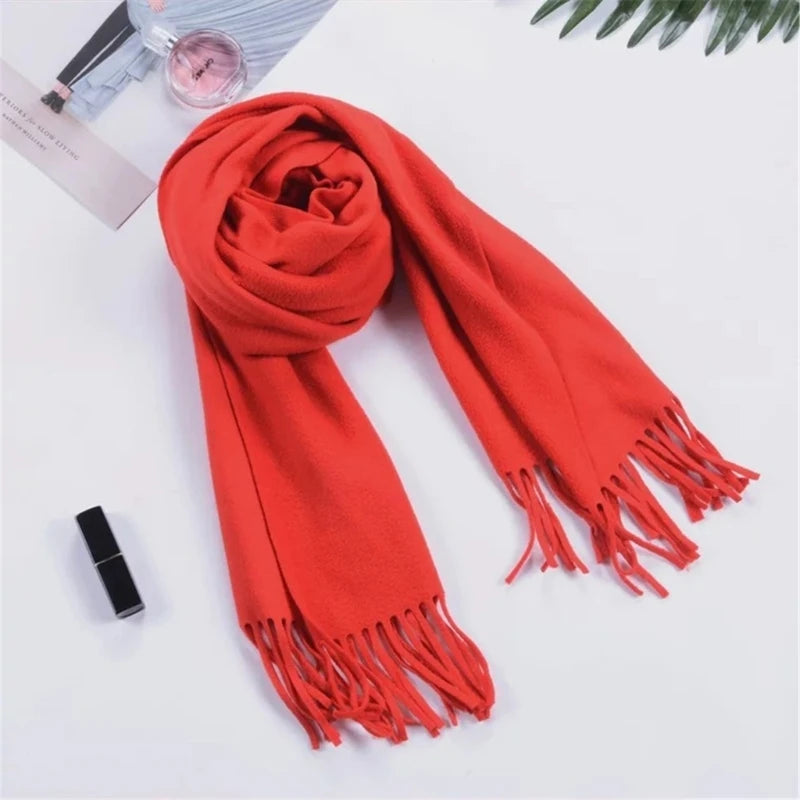 Christmas Long Plaid 160x30cm Oversized Winter Fall Warm Scarves