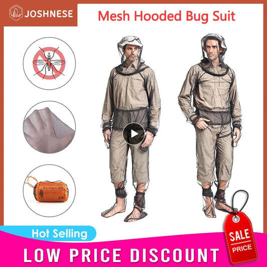 Outdoor Mesh Hooded Bug Suit