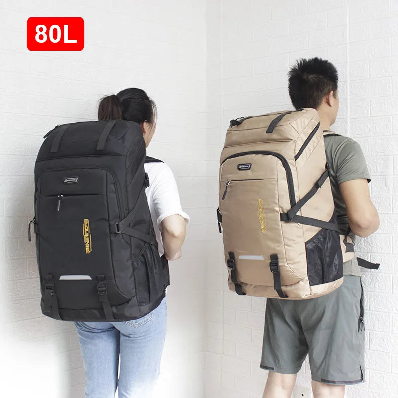 80L 50L Outdoor Backpack Men's Women's Travel Bag