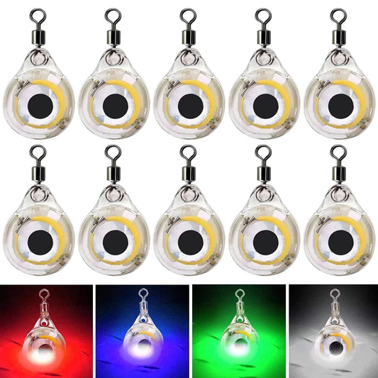 10Pcs Mini Fishing LED Eye Drop Lure Lights