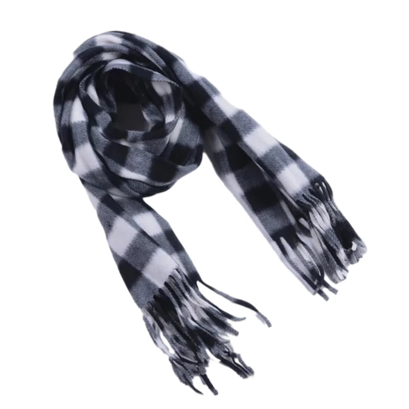 Christmas Long Plaid 160x30cm Oversized Winter Fall Warm Scarves