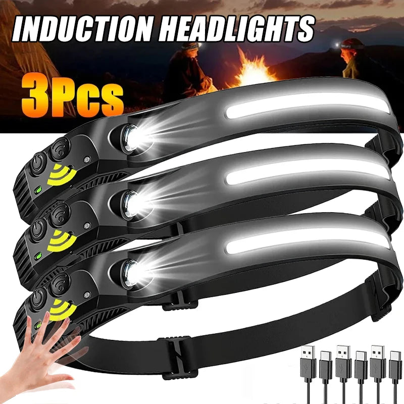 Induction Headlamp USB Rechargeable