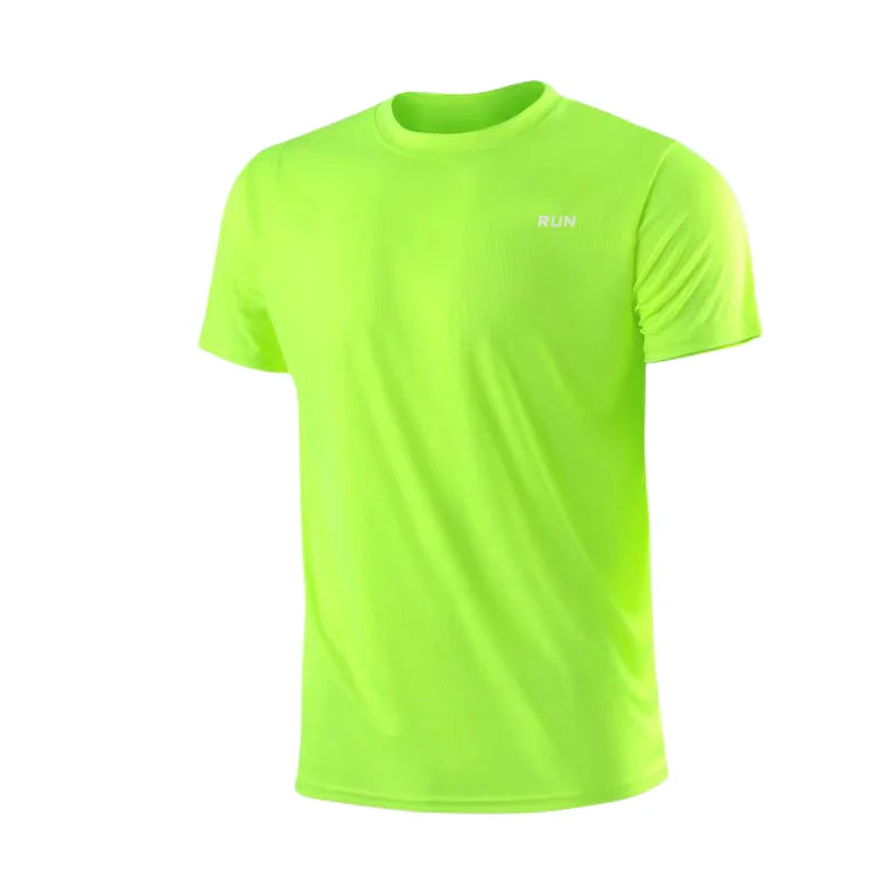 Men's Quick Dry Short Sleeve Moisture Wicking Round Neck T-Shirt