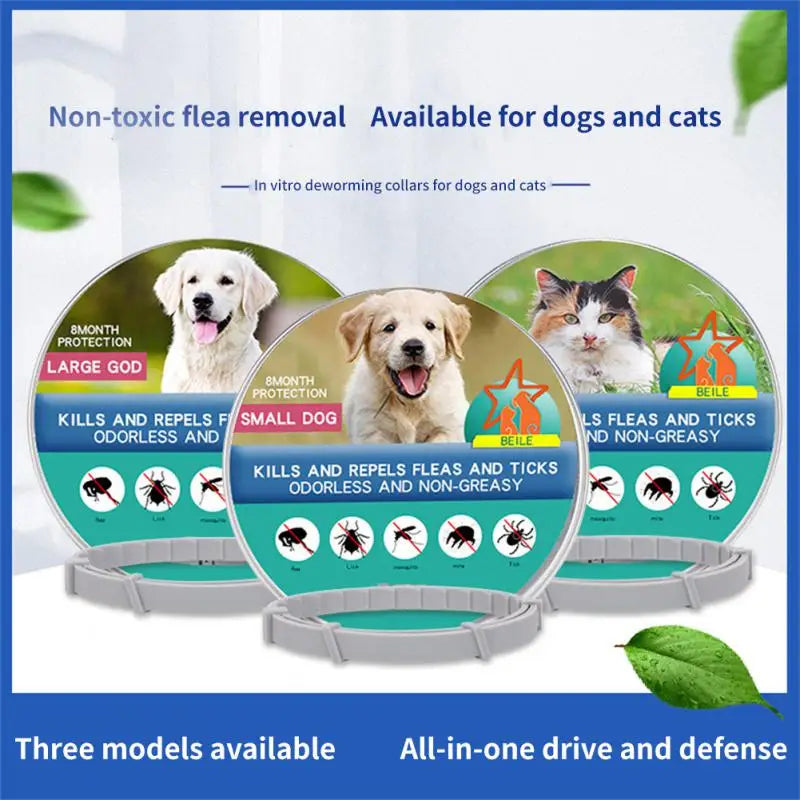 Pet Flea And Tick Collar For Dogs And Cats