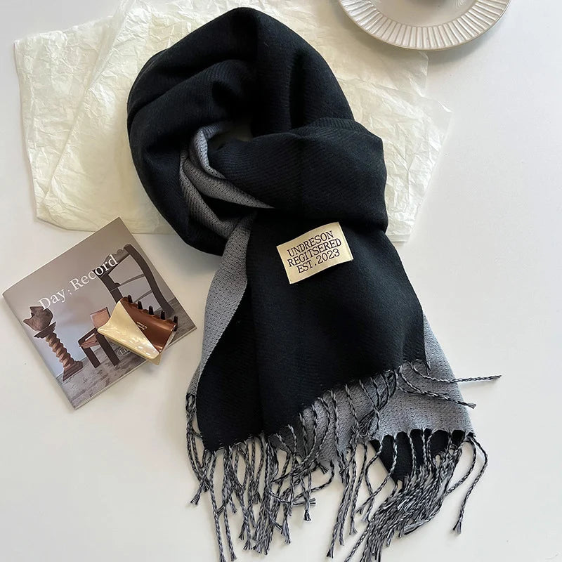 Solid Cashmere Warm Scarf