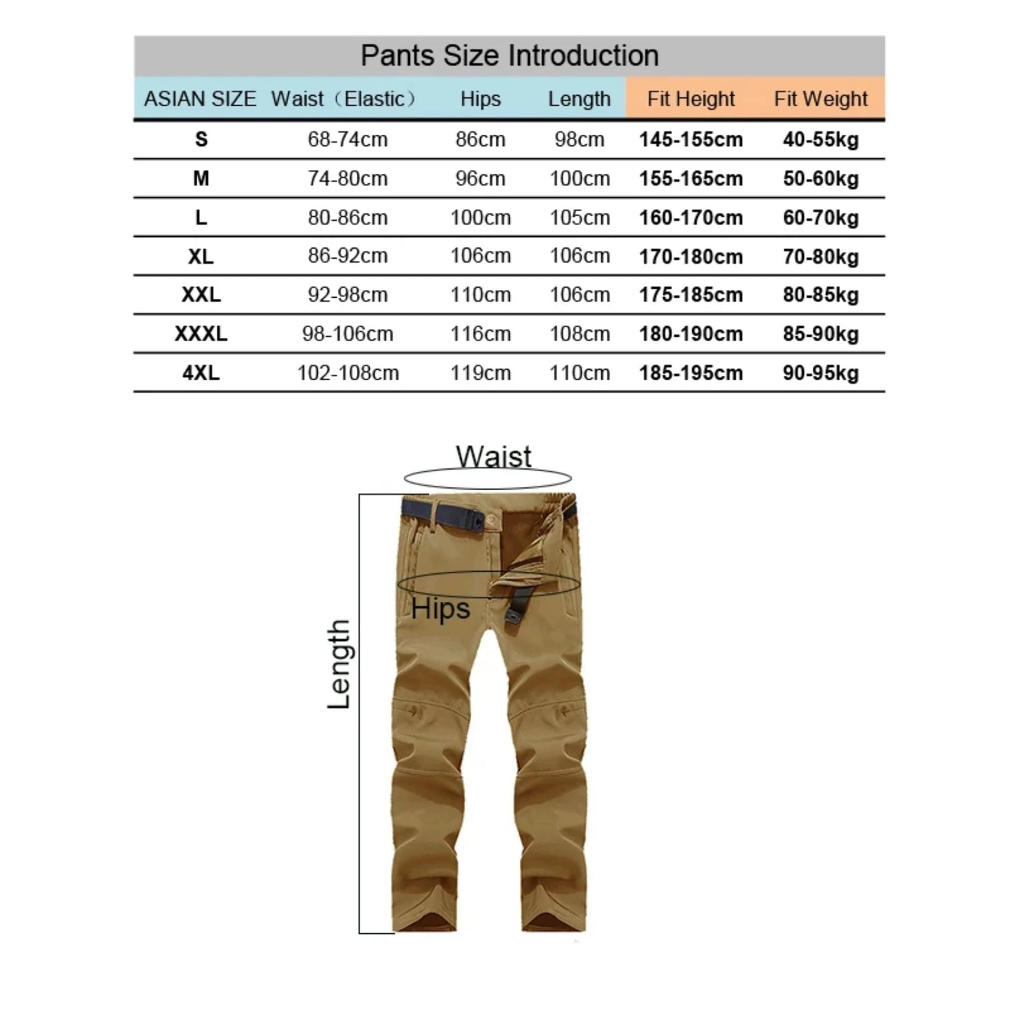 New Thick Warm Fleece Hiking Pants