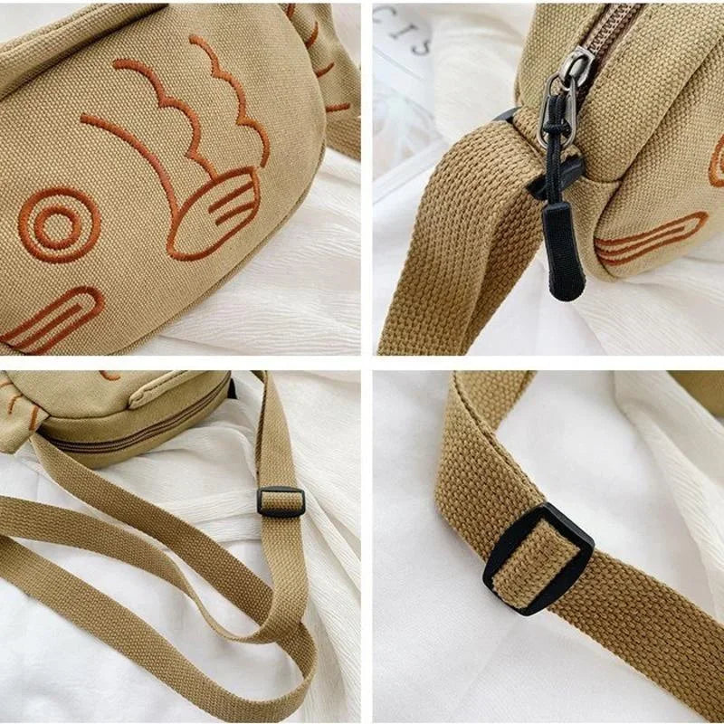 Cute Canvas Messenger Bag