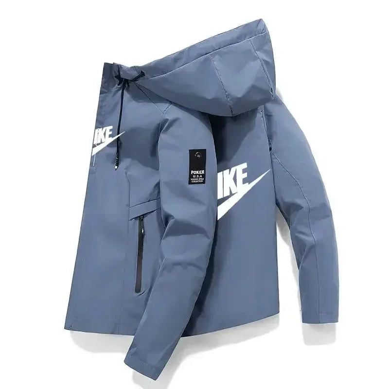 New NIKE Windproof & Waterproof Zippered Sports Jacket