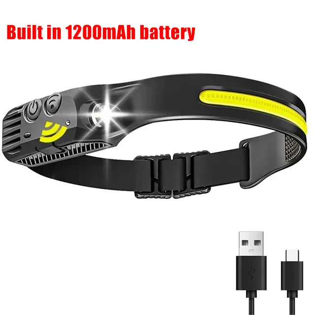 Induction Headlamp USB Rechargeable