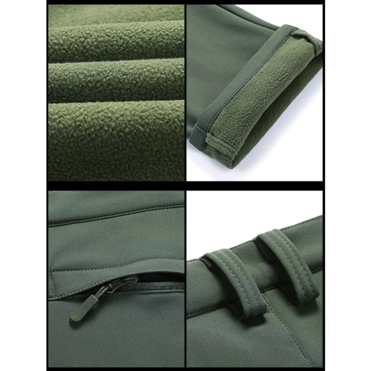 New Thick Warm Fleece Hiking Pants