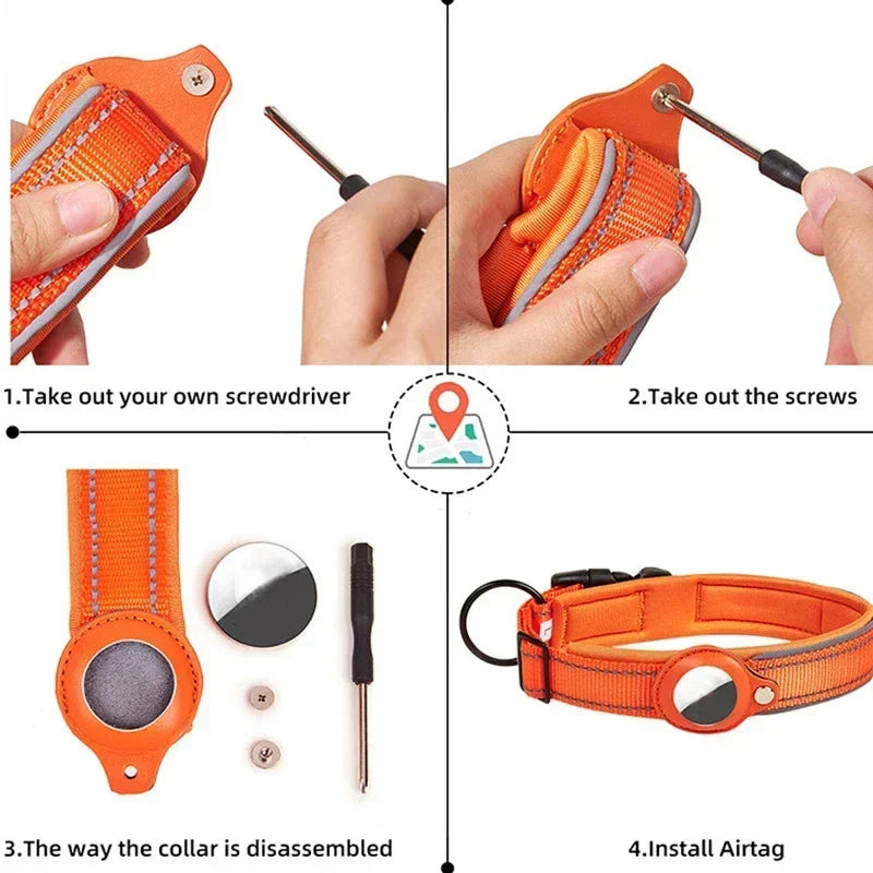 Anti-Lost Dog Collar Waterproof Airtag Protective Case