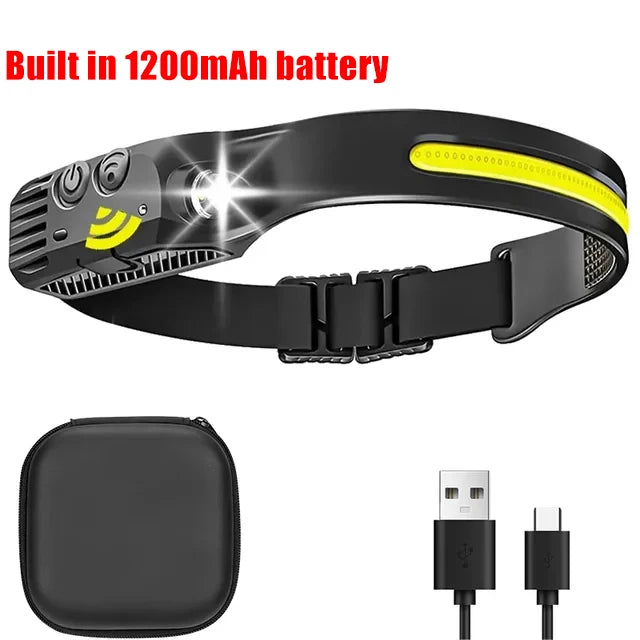 Induction Headlamp USB Rechargeable